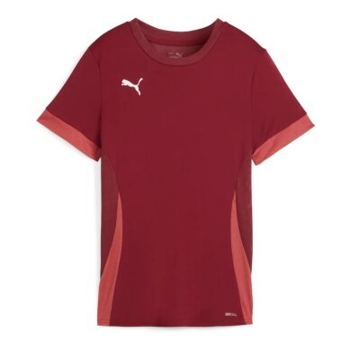 Puma Trainings-Shirt teamGOAL Matchday Jersey (100% rec. Polyester) kurzarm bordeauxrot Damen