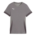 Puma Trainings-Shirt teamGOAL Matchday Jersey (100% rec. Polyester) kurzarm grau Damen