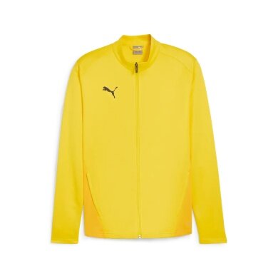 Puma Trainingsjacke teamGOAL Training Jacket (100% rec. Polyester, atmungsaktiv) gelb Herren