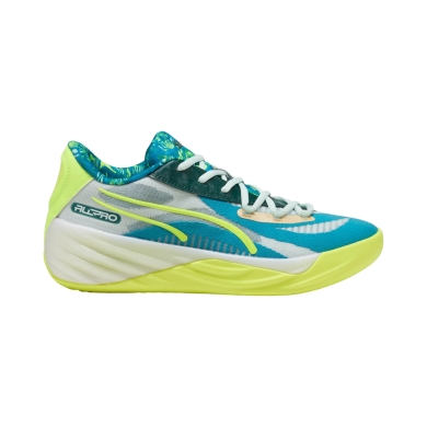 Puma Hallen-Indoorschuhe All-Pro Nitro Hoops Dreamz (Basketball) blau/limegelb Herren