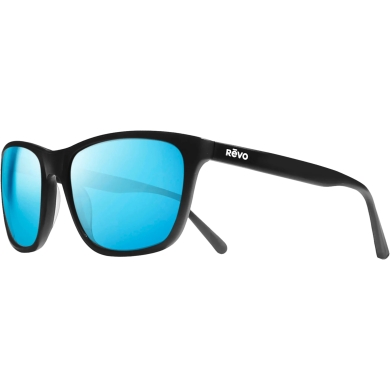 REVO Sonnenbrille Grand Sixties Limited Polarisiert (Glasfarbe: H2O Blue) schwarz matt - 1 Brille