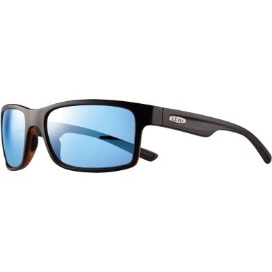 REVO Sonnenbrille Crawler XL Polarisiert (Glasfarbe: Blue Water) schwarz matt - 1 Brille