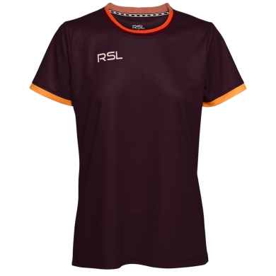 RSL Sport-Shirt Draco (100% Polyester, atmungsaktiv) winerot Damen