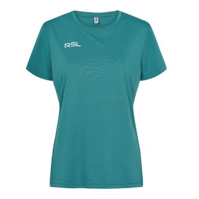 RSL Sport-Shirt Shanon (100% Polyester, dehnbar und leicht) grün/blau Damen