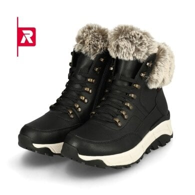 Rieker Winterstiefel Evolution W0063-00 (Stiefel mit seitlichen Reissverschluss und Innenfutter) schwarz Damen