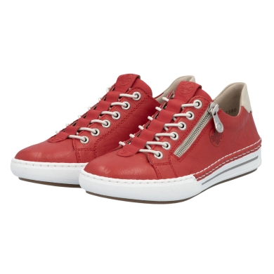 Rieker Sneaker (Glattleder) L7250 rot Damen