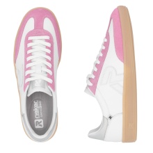 Rieker Sneaker San Diego (Glattleder) weiss/rosa Damen