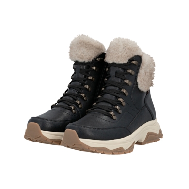 Rieker Winterstiefel W3971-00 (Stiefel mit seitlichen Reissverschluss und Innenfutter) schwarz Damen