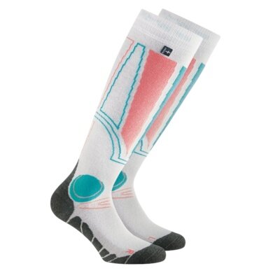 Rohner Winter-Skisocke Carving l/r (warm, antibakteriell) weiss - 1 Paar