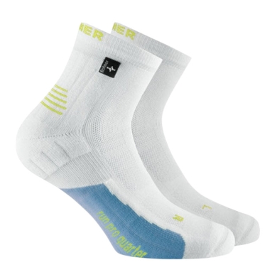 Rohner Laufsocke Run Pro Quarter l/r weiss/blau Herren