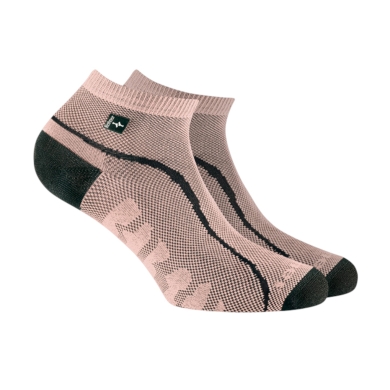Rohner Sportsocke R-Ultra Light (leicht, perfekte Passform) rosa/schwarz - 1 Paar
