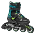 Rollerblade Inline Skates Microblade XT (Rollen: 72mm/80A, Kugellager: SG5) schwarz/petrol/grün Kinder