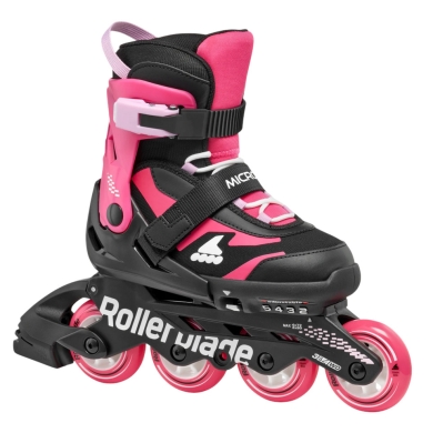 Rollerblade Inline Skates Microblade (Rollen: 72mm/80A, Kugellager: SG3) schwarz/rosapink Mädchen