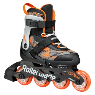 Rollerblade Inline Skates Microblade SL (Rollen: 72mm/80A, Kugellager: SG3) schwarz/orange Kinder