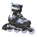 Rollerblade Inline Skates Microblade SL (Rollen: 72mm/80A, Kugellager: SG3) schwarz/lavender/hellblau Kinder