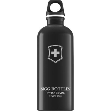 SIGG Trinkflasche Swiss Emblem 600ml schwarz