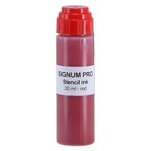 Signum Pro Saitenstift für Logo-Beschriftung - Flasche 30ml - rot