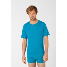 super natural Tshirt Base 140g - Merionwolle - Unterwäsche metryal blau Herren