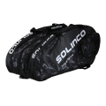Solinco Racketbag Tour Team Camo (Schlägertasche, 3 Hauptfächer, Thermofach, Schuhfach) schwarz 15er