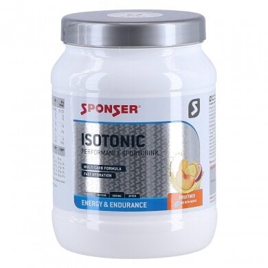 Sponser Energy Isotonic Sportdrink (isotonischer Durstlöscher mit fruchtigem Geschmack) Frucht Mix 1000g Dose
