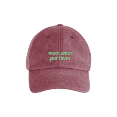 SWFD Basecap more amor por favor Vintage Cap rot - 1 Stück