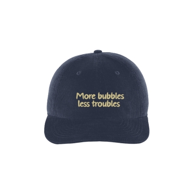 SWFD Basecap More bubbles less troubles Kord Kappe navyblau - 1 Stück