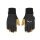 Salewa Softshellhandschuhe Ortles Dst mit Lederhandfläche - strapazierfähig, atmungsaktiv - schwarz/gelb Herren