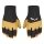 Salewa Handschuhe Ortles TW mit hoher Fingerfertigkeit - strapazierfähig, winddicht - schwarz/gelb Damen