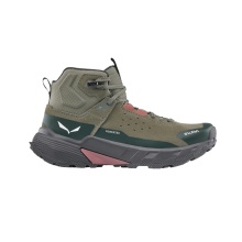 Salewa Wanderschuhe Pedroc 2 Leather MID PTX (Wildleder, Speed-Hiking, wasserdicht) dunkelgrün/grau Damen