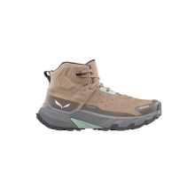 Salewa Wanderschuhe Pedroc 2 Leather MID PTX (Wildleder, Speed-Hiking, wasserdicht) hellbraun/grau Damen