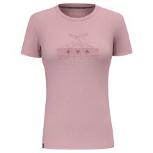 Salewa Sport-Shirt Pure Love Dolomites Merino (4-Wege-Stretch, geruchsneutralsierend) pink Damen