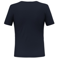 Salewa Sport-Shirt Fanes Pure Merino (2-Wege-Stretch, geruchsneutralsierend) navyblau Damen