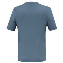 Salewa Sport-Tshirt Puez Hybrid Dry'Ton (hoher Feuchtigkeitstransport) javablau Herren