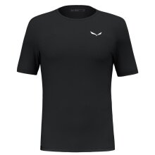 Salewa Sport-Tshirt Puez Sporty Dry (schnelltrocknend, 4-Wege-Stretch, geruchsneutralsierend) schwarz Herren