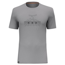 Salewa Sport-Tshirt Pure Space Sheep Merino (4-Wege-Stretch, geruchsneutralsierend) alloygrau Herren
