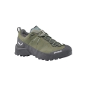 Salewa Wanderschuhe Wildfire Leather 2 GTX (Zustieg, Nubukleder, wasserdicht) grün/schwarz Herren
