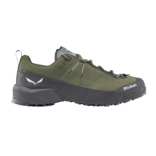 Salewa Wanderschuhe Wildfire Leather 2 GTX (Zustieg, Nubukleder, wasserdicht) grün/schwarz Herren