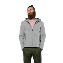 Salewa Wolljacke Fanes Sarner Full-Zip (aus alpinem Wollstrick, warm) silber/grau melange Herren