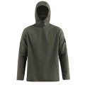 Salewa Wolljacke Fanes Sarner Full-Zip (aus alpinem Wollstrick, warm) dunkelgrün melange Herren