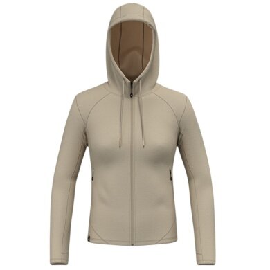 Salewa Kapuzenjacke Fanes Merino (2-Wege-Stretch) beige/sandbraun Damen
