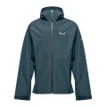 Salewa Trekking-Wanderjacke Puez Powertex (2,5-Lagen Hardshelljacke, wind- und wasserdicht) pond blau Herren