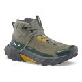 Salewa Wanderschuhe Pedroc 2 Leather MID PTX (Wildleder, Speed-Hiking, wasserdicht) dunkelgrün/grau Herren