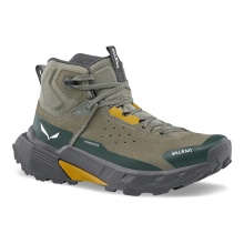 Salewa Wanderschuhe Pedroc 2 Leather MID PTX (Wildleder, Speed-Hiking, wasserdicht) dunkelgrün/grau Herren