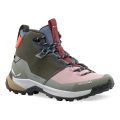Salewa Wanderschuhe Puez 2 Mid Powertex (Trekking, wasserdicht, atmungsaktiv) olivegrün/bunt Damen