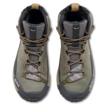 Salewa Wanderschuhe Puez Leather Mid Powertex (Trekking, Nubukleder, wasserdicht) bunge cord braun/onyx Herren