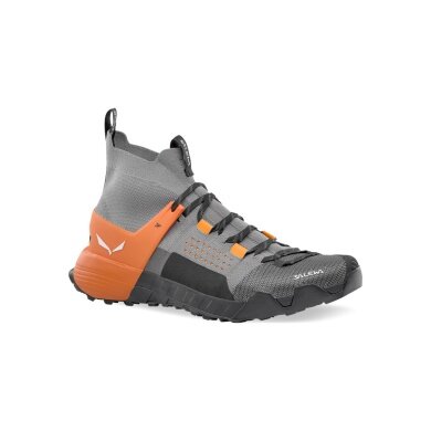 Salewa Wanderschuhe Wildfire NXT Knit (Zustieg, 3F System) grau/schwarz/orange Herren