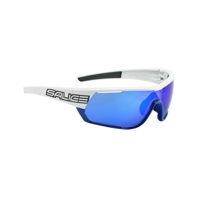 Salice Sonnenbrille Radbrille 016RW (Glasscheibe: Hydrophobic RW Blau) weiss/blau - 1 Brille