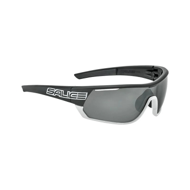 Salice Sonnenbrille Radbrille 016RWP Polarisiert (Glasscheibe: Hydrophobic Polarflex RWP Schwarz) schwarz/weiss - 1 Brille