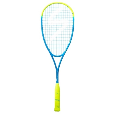 Salming Squashschläger Fusione PowerLite 149g/kopflastig blau/gelb - besaitet -