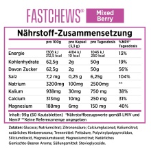 SaltStick FastChews Nahrungsergänzungsmittel (Salz-, Mineralstoffen und Kohlenhydrate) Mixed Berry 60 Stück Dose